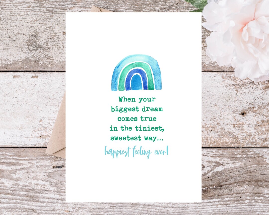 Rainbow Baby Boy Cards Baby Boy Congrats Baby Boy Shower Etsy