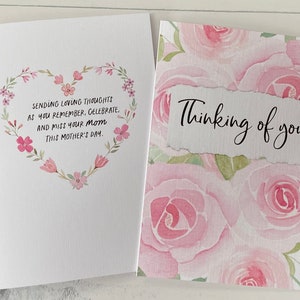 Mother's Day Grief Card: Loss of Mom, Thinking of You - Etsy