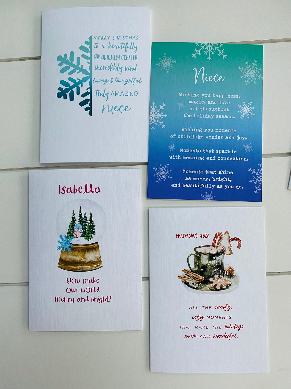 Christmas Card for Niece Card Special Niece Christmas Card - Etsy