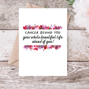 Cancer Card, End of Chemo Congratulations Card, Cancer Encouragement, for Women, Cancer Remission, Cancer Free, Last Chemo Ring the Bell