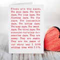 These are the Days Valentine's Day Card: Romantic Love Greeting