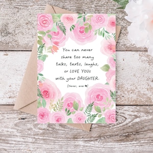 Daughter Birthday Card from Mom and Dad, Mother Daughter Cards,  Happy Birthday Daughter Card, Daughter Love Card