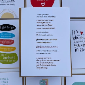 Card for College Kids, Gifts for college freshman girl, Son Going to College, Open When Cards, College Care Package, College Cards, Daughter