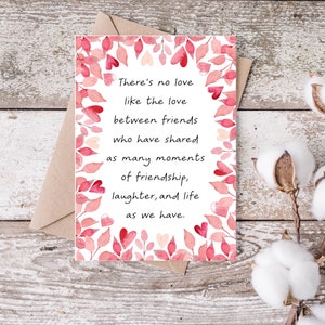 Friend Birthday Card, Lifelong Friends, Birthday Card for Best Friend, Like a Sister, BFF Gifts, Friends from College, Childhood Friends