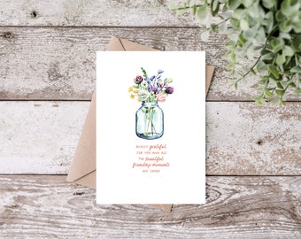 Friend Mothers Day Card for Best Friend, Mom Friend Gift, Mom to Mom Card, Friend Appreciation, Friend Group Gift, Close Friend