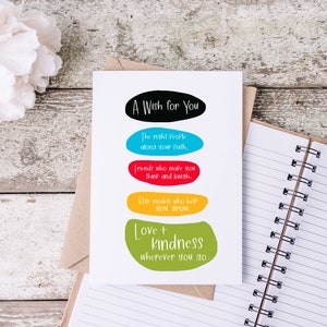 Motivational Card for College Student: &#39;A Wish For You&#39;