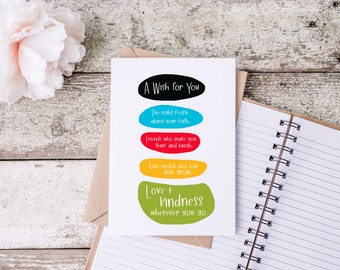 Motivational Card for College Student: 'A Wish For You', Open When Letter, COLL11