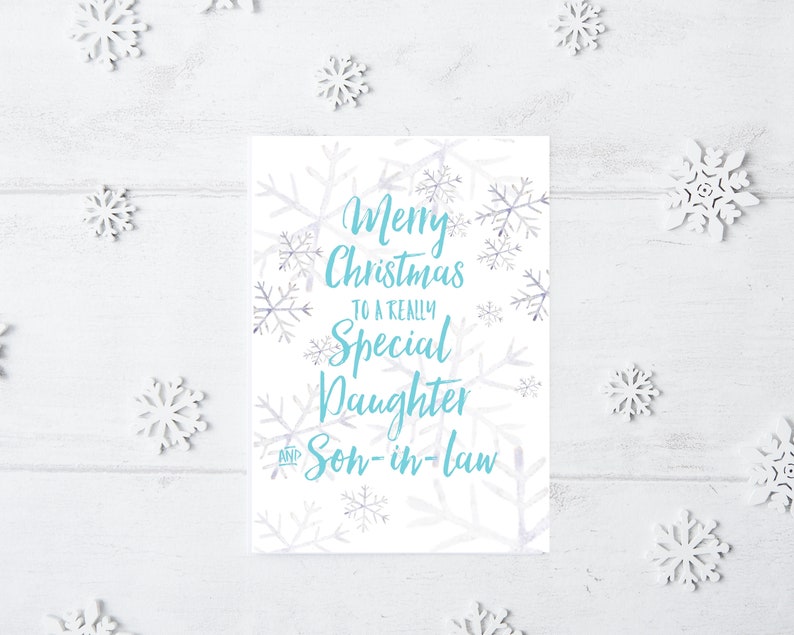 Christmas Card for Daughter and Son in Law Daughter Daughter - Etsy