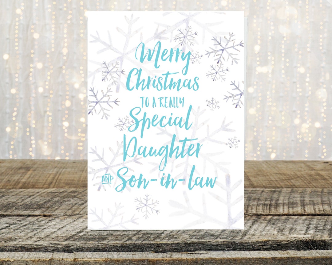 Christmas Card for Daughter and Son in Law, Daughter, Daughter and