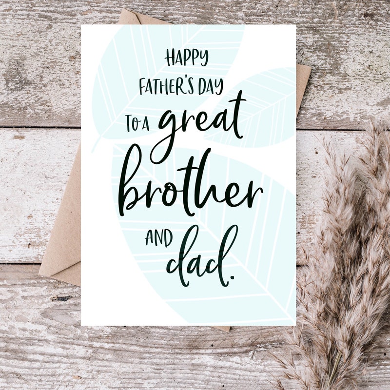 Brother Funny Fathers Day Card - Etsy