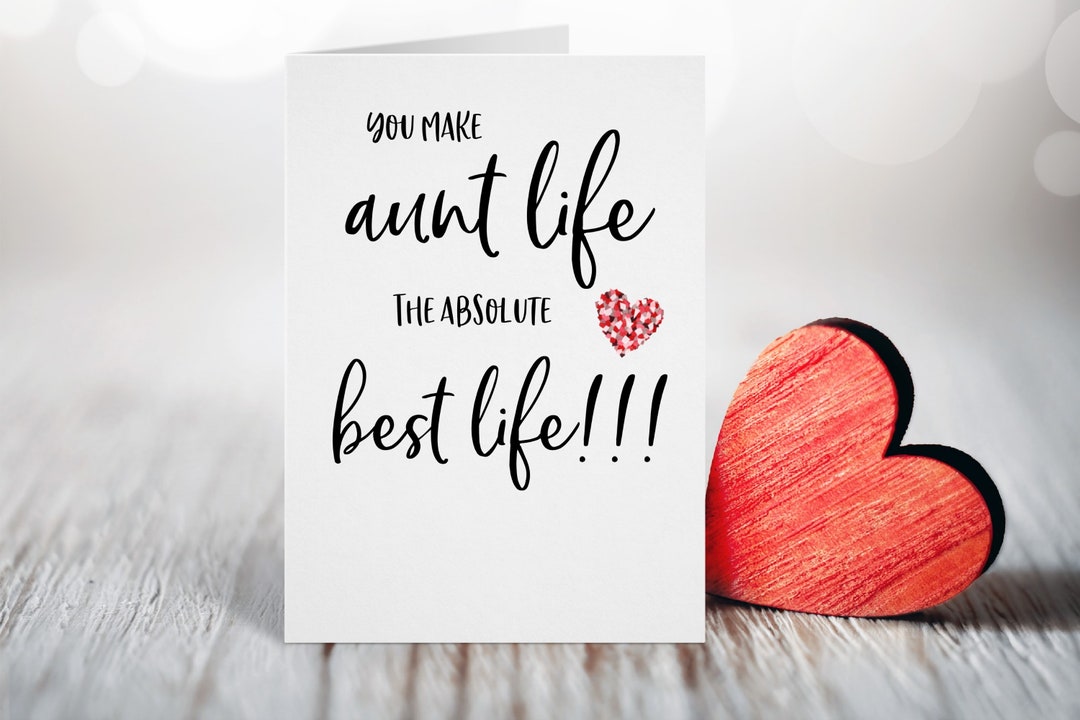 Valentines Day Card for Niece, for Nephew, Aunt to Niece Gift, Nephews