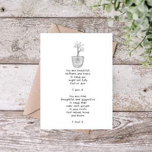 You are Brave Card, I See You Encouragement Cards, Uplifting Cards for Daughter, You are a Blessing to Me, Card for Friend, You are Enough