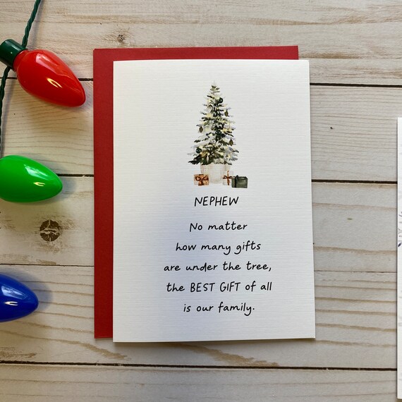 Merry Christmas To My Amazing Nephew Card | Xmas Cards Cute For Family - View #5