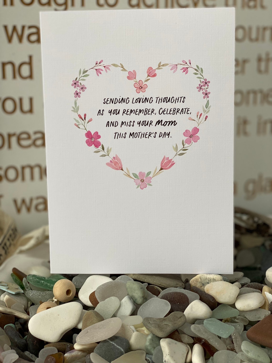First Mothers Day Without Mom Grieving Mothers Day Card Etsy