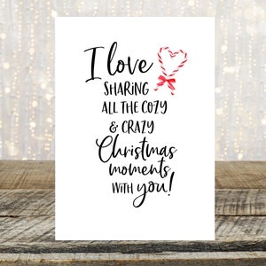 Romantic Christmas Card for Him, Love Christmas Card For Her, Husband Christmas Card, Wife Christmas Card, Boyfriend, Girlfriend, Spouse