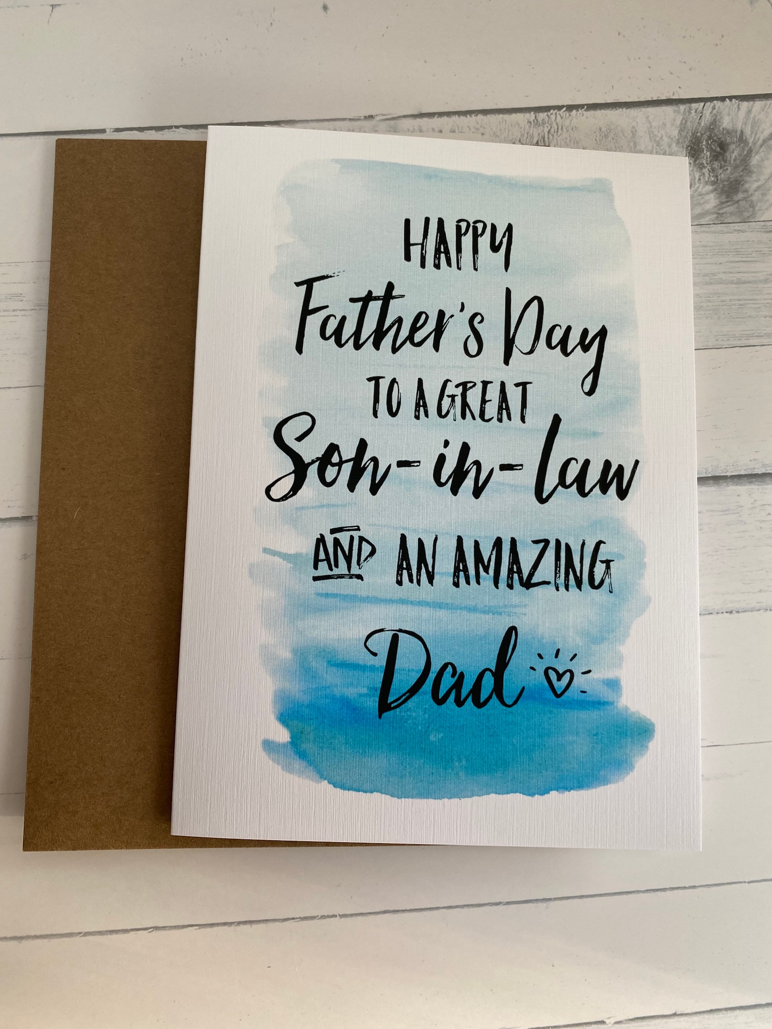 Son in Law Fathers Day Card First Fathers Day Card Son in Etsy