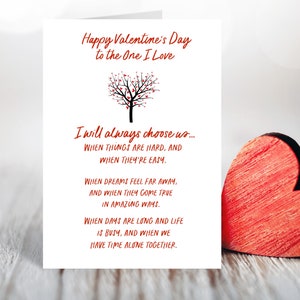 I Choose You Valentine's Day Card