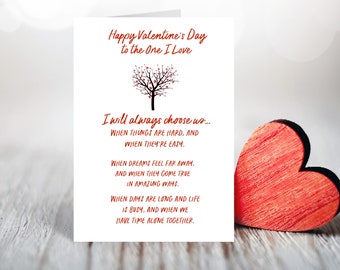 I Choose You Valentine's Day Card