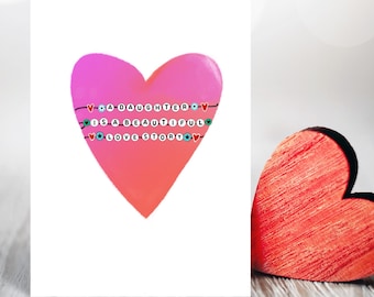 Daughter Love Story Valentine's Day Card