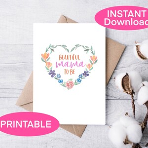 Mutter zu sein Muttertag Karte, druckbare Mama zu sein, Schwangerschaft Karte, Mama-zu-sein, werdende Mutter, sofortiger Download, Schwangerschaft