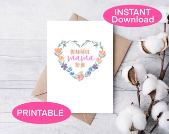 Mother to Be Mothers Day Card Printable, Printable Mama to be, Pregnancy Card, Mommy-to-be, Expectant Mom, Instant Download, Pregnancy