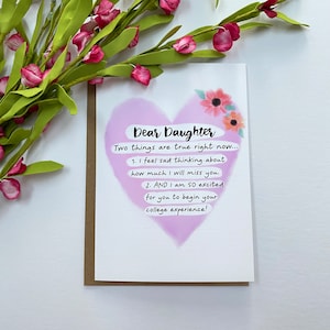 Going Away to College Card for Daughter, Starting College Gift