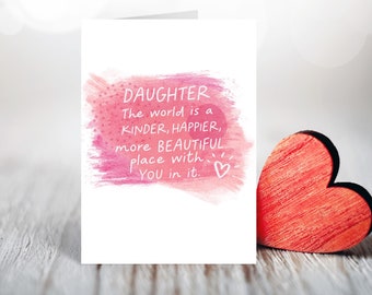 Valentines Day Card for Special Daughter