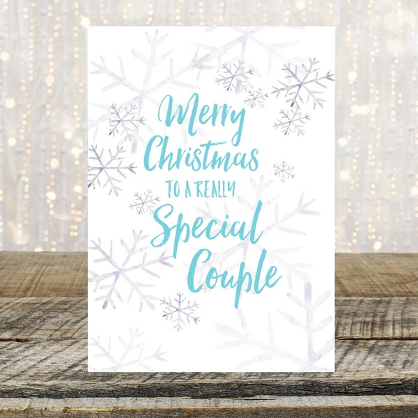Special Couple Christmas Card for Both of You, Christmas Gifts for Couples Friends, For Son and Girlfriend, Engaged Couple, Merry Christmas