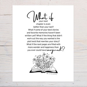 Dorm Wall Quote Poster, Motivational Wall Decor for Women, Inspirational Wall Art for Office, What If It All Works Out Poster, College Gift