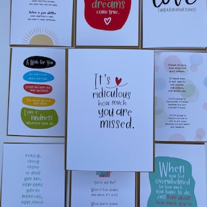 Miss You Card for College Student, For Daughter, For Son, Send to College Student, College Care Package, Open This When Card, We Miss You,