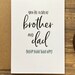 Brother Father's Day Card Funny, Fun, Happy Fathers Day Humor, Card ...