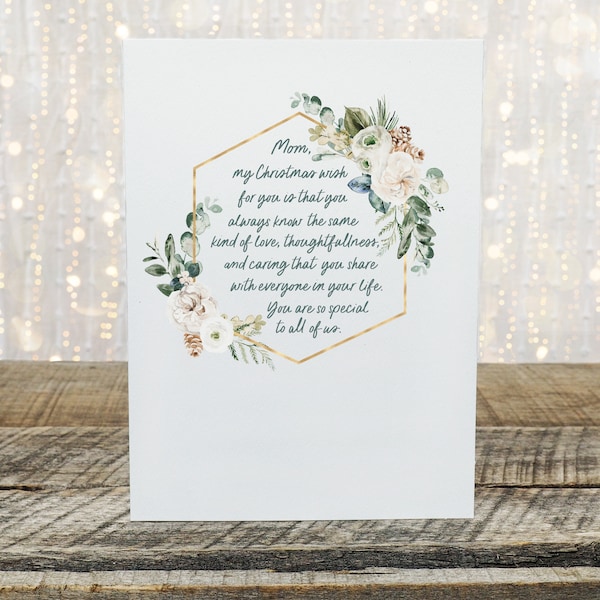 Mom Christmas Card - Etsy