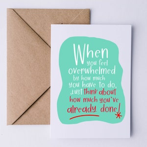You Can Do It Card, Encouragement Card for Kids, Uplifting Cards, Motivational Cards for Students, You've Got This, For Friend, Hard Times