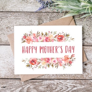 Happy Mothers Day Card, For Any Mother, For Grandma, For Aunt, For Friend, For Daughter, For Wife, Greeting Cards, Not Mom, Bonus Mom, Step