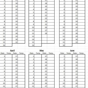 2024 Yearly Temperature Full Drill Diamond Painting Kit image 6