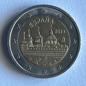 Pièce 2 Euro ESPAGNE 2013 Commémorative Real Monasterio del Escorial- / Pièce Européenne de Collection / Pièce d&#39;Espagne