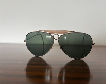 Occhiali da sole vintage RAY-BAN B&L Aviator, Made in USA, Occhiali classici da uomo, Ray Ban anni '70 anni '80