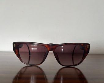 Occhiali da sole vintage CHRISTIAN DIOR marrone Modello 2568, Made in Germany, montatura tartaruga marrone anni '80