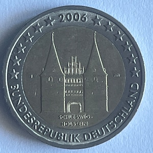 2 Euro Coin GERMANY 2006 Schleswig Holstein / Collectible European Coin / GERMANY Coin