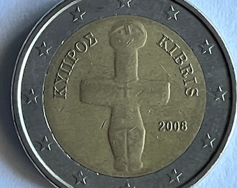 2 Euro Coin CYPRUS 2008-ΚΥΠΡΟΣ - Kibris -/ Collectible European Coin/ CYPRUS Coin