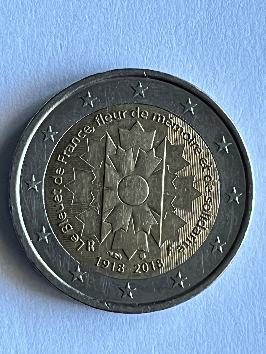 2 Euro Münze Le Bleuet De France Wert Pièce 2 Euro FRANCE 2018 Le Bleuet de France Fleur de Mémoire et