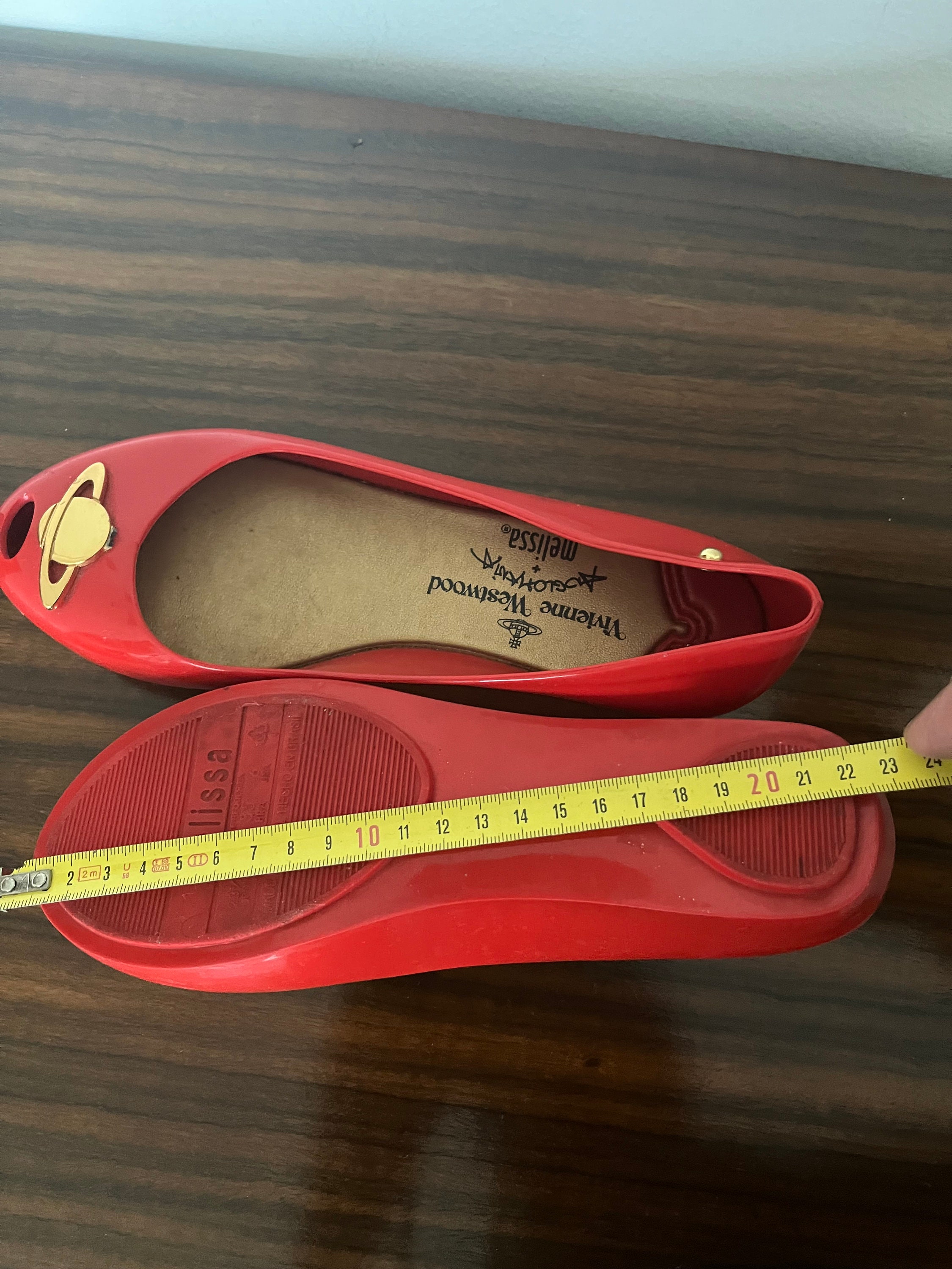 Vivienne Westwood X Melissa Space Love Flats// Red