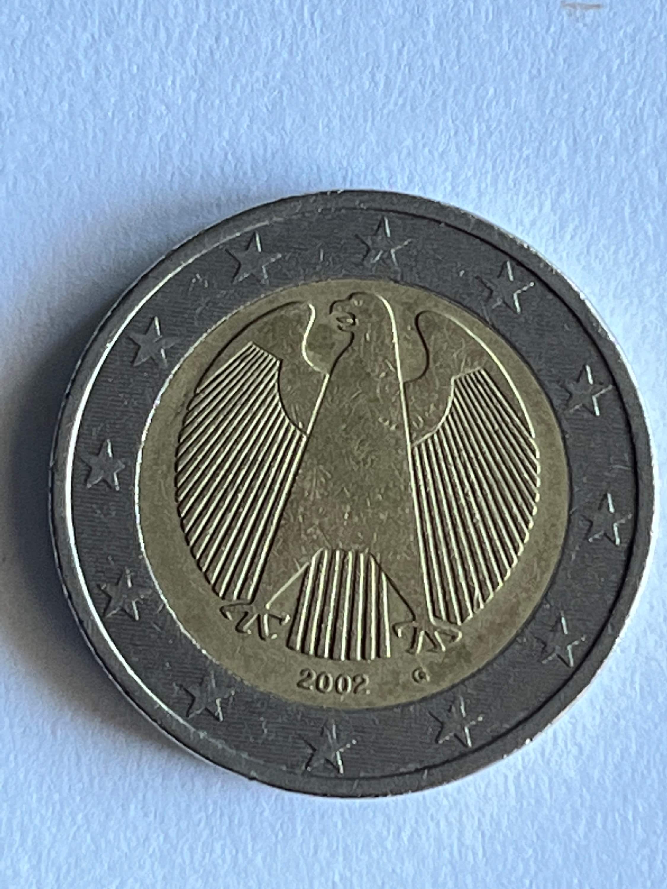 2 Euro Coin GERMANY 2002(G)/ European Collectible Coin/ GERMANY