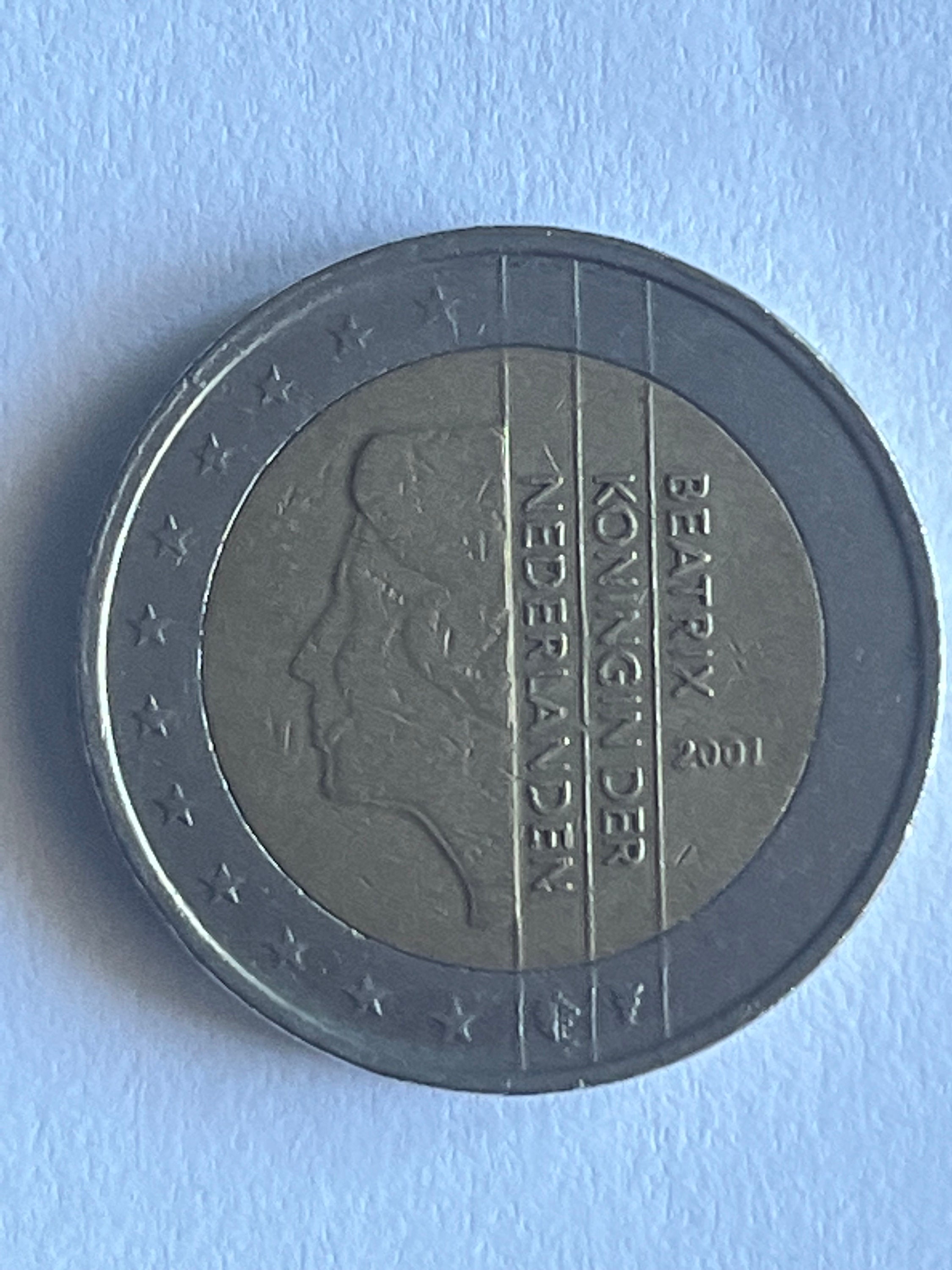 2 Euros 2001 Beatrix Foronum Moneda de 2 Euros HOLANDA 2001 Beatrix Koningin Der Nederlanden