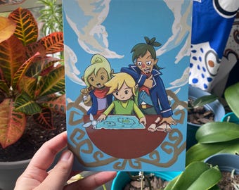 ゼルダの伝説 夢幻の砂時計 18 x 24 インチ ビデオゲーム ポスター
