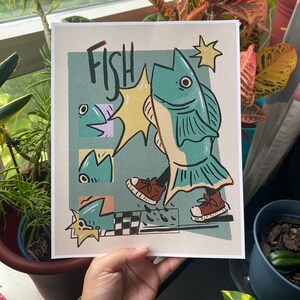 Fishman OC Print | Fish with shoes