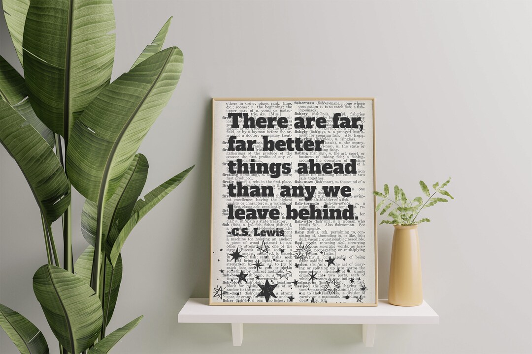 C.S. Lewis - Far, Far Better Things Ahead - Artwork - Etsy