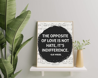 Elie Wiesel - O Oposto do Amor - obra de arte