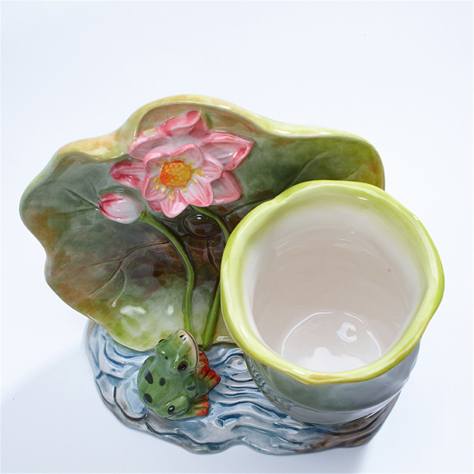 Ceramic pen holder/retro desk pencil and pen holder ceramic Etsy