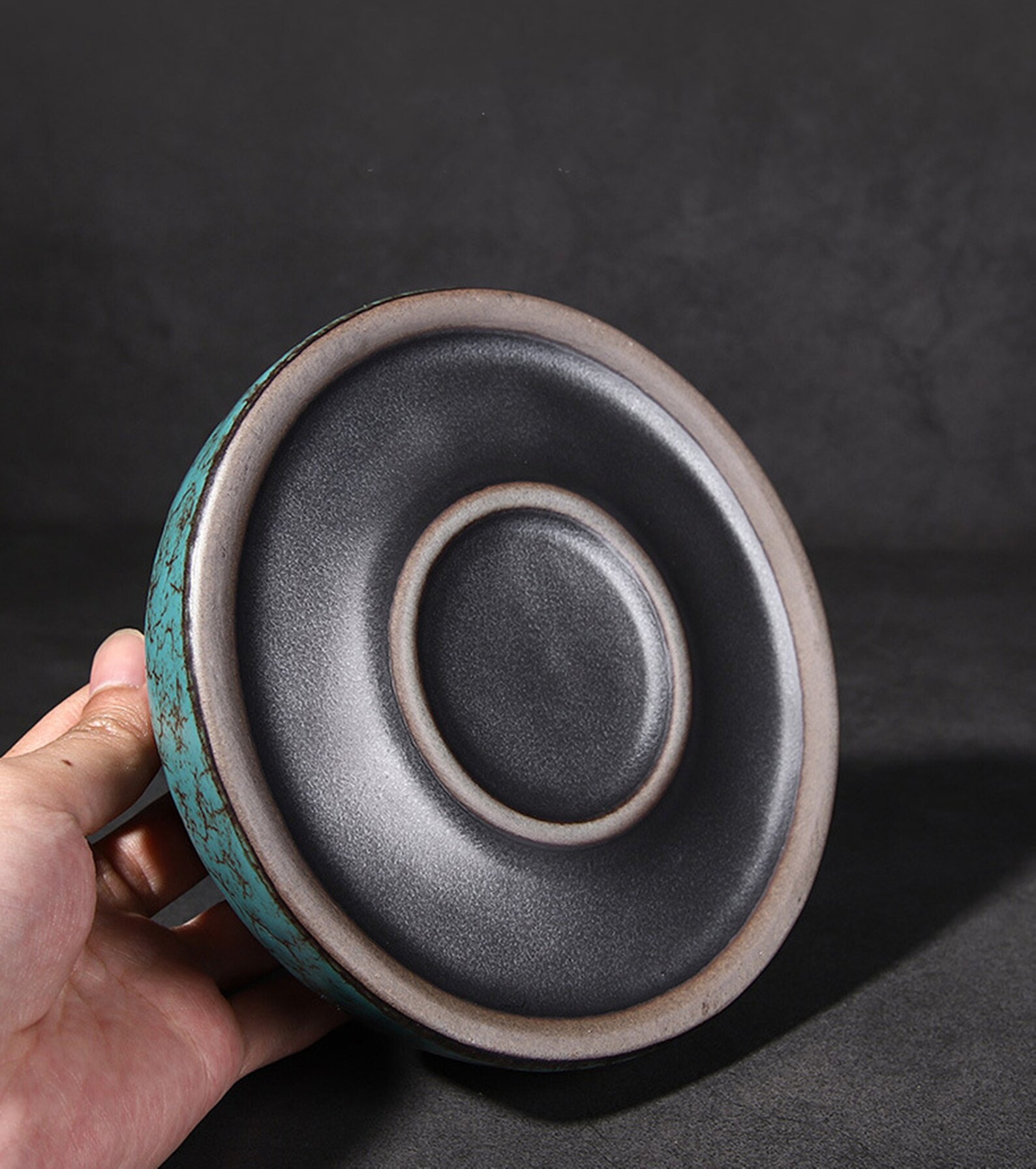 Retro ashtray creative round large ceramic ashtrayHandmade Etsy